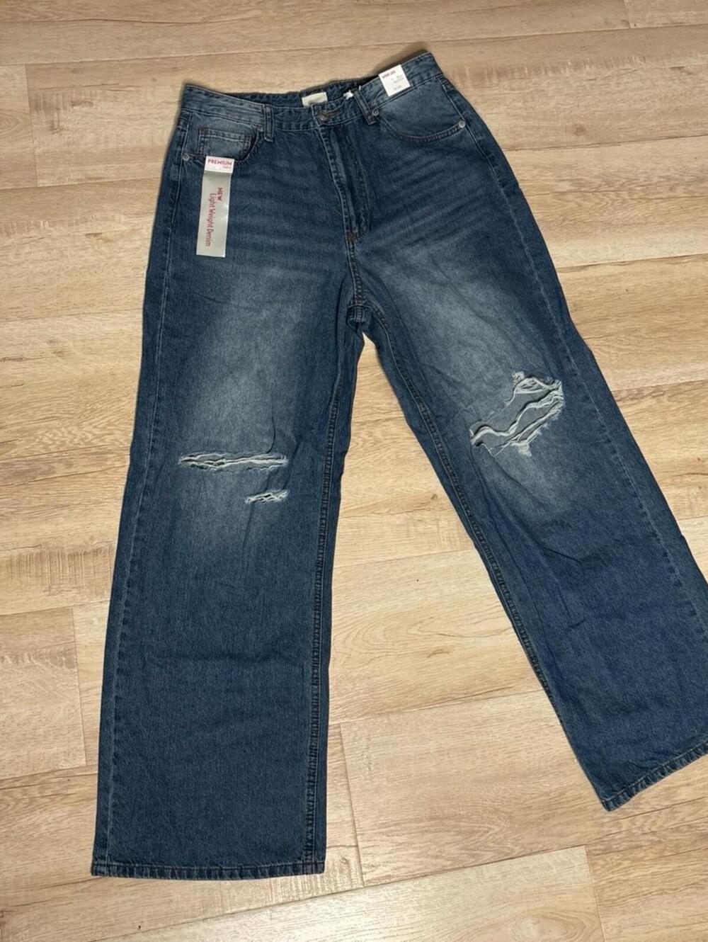 Jeans wide leg slouch size 9
